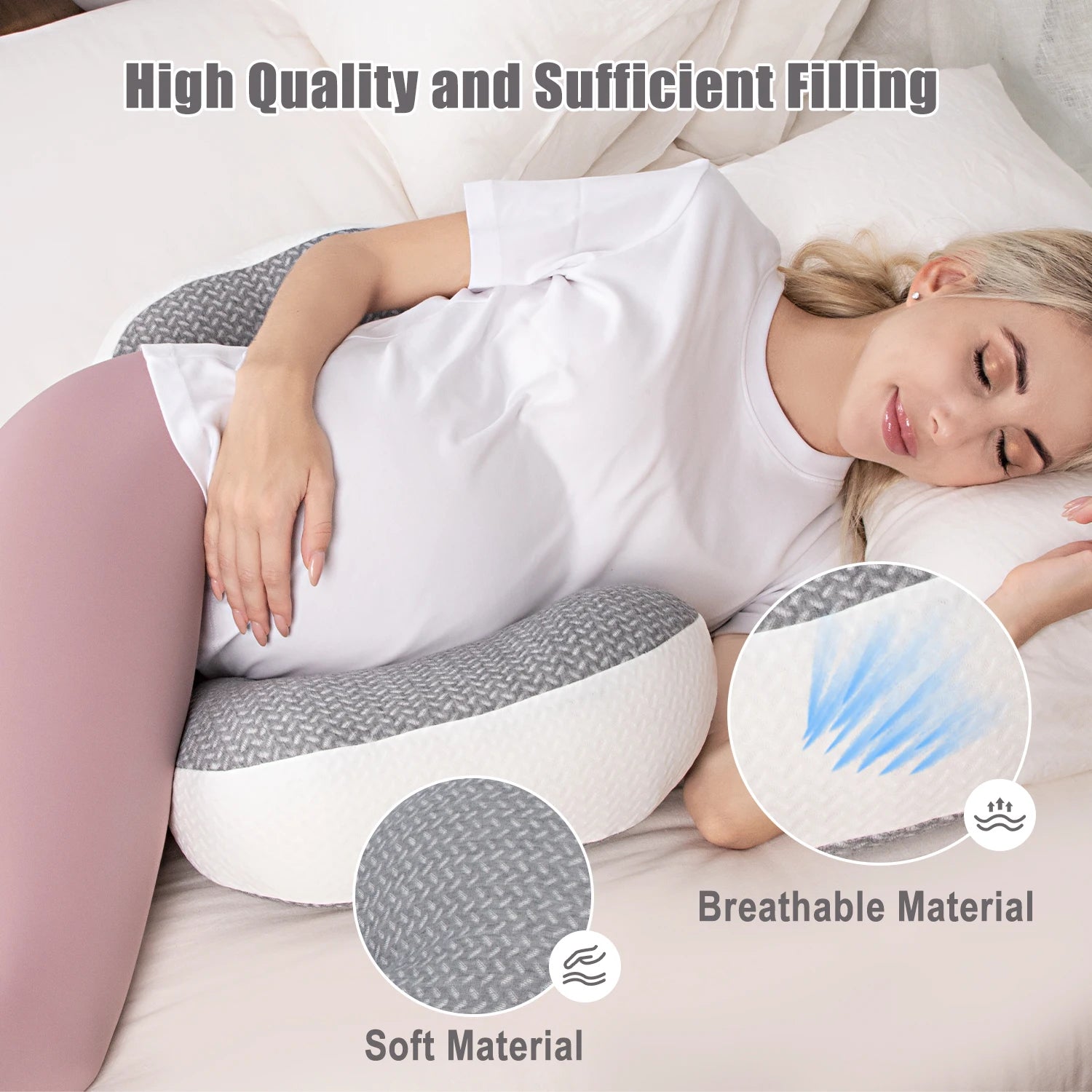 Pregnancy Waist Support Side Pillow