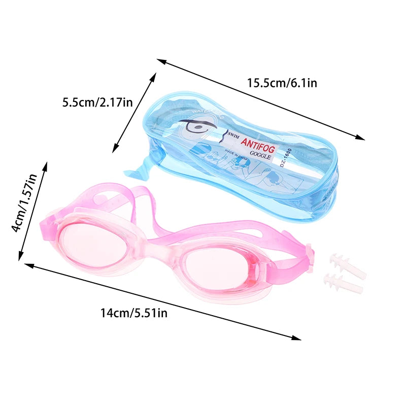 Antibeschlag-Schwimmbrille für Kinder mit Ohrstöpseln