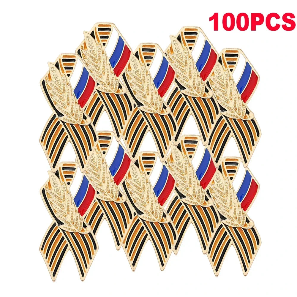 Russian Flag Saint Victory Day Lapel Pin