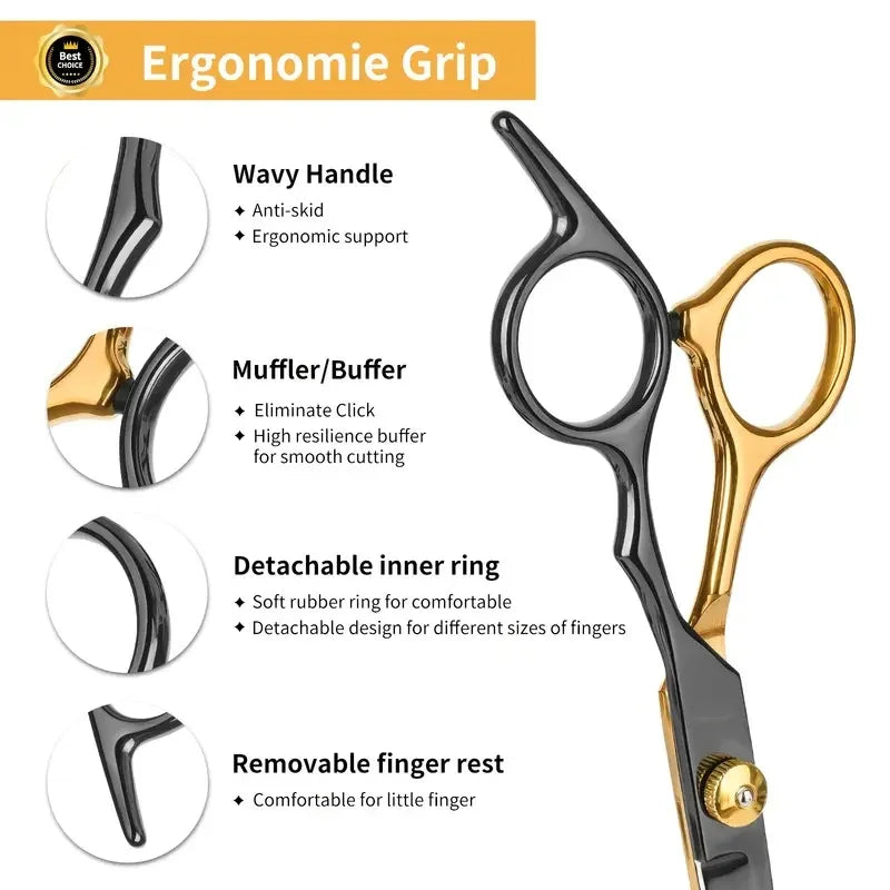 Wingsbro 6.5" Hair Scissors Shears Kit