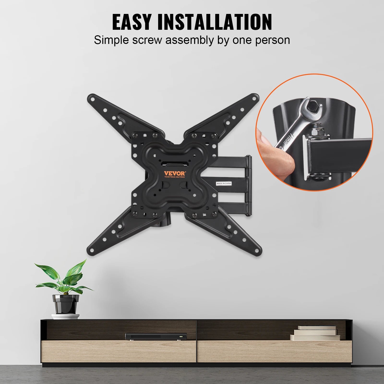 SucceBuy Full Motion TV Wall Mount