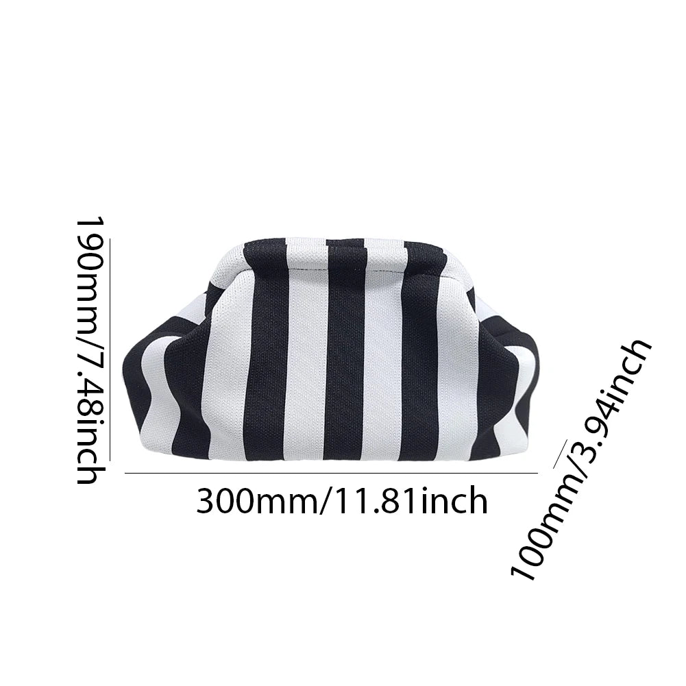 Colorblock Crochet Summer Clutch Bag