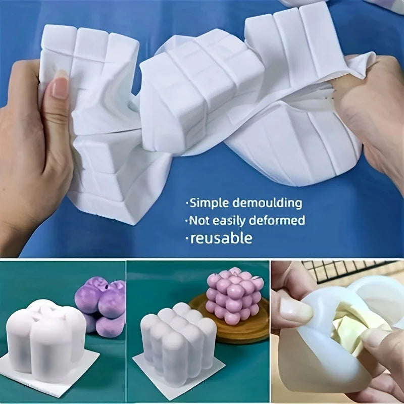 6-Piece Resin and Candle Making Mold Set