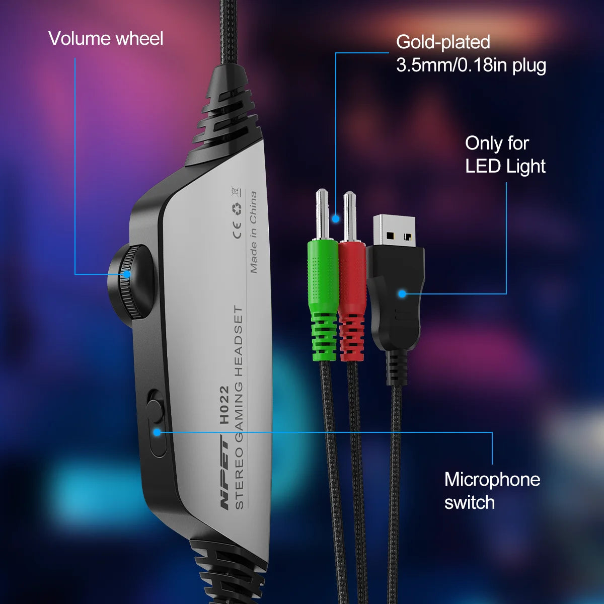 NPET HS10 Wired Gaming Headphones