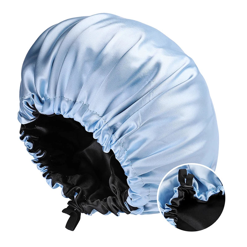 Soft Silk Adjustable Sleep Hair Cap
