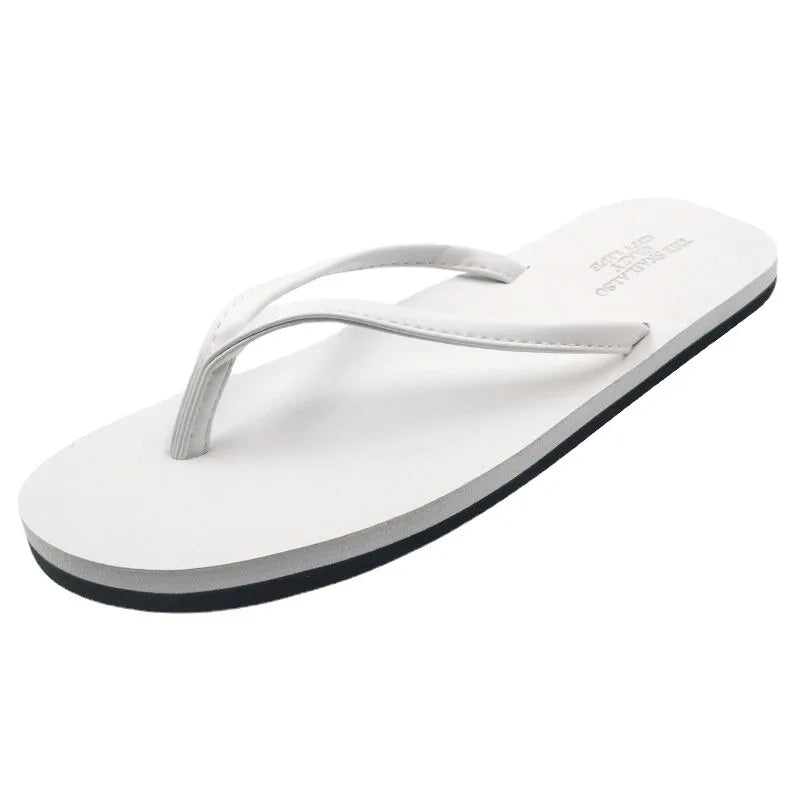 Herren Anti-Rutsch Leder Flip Flops Sommer