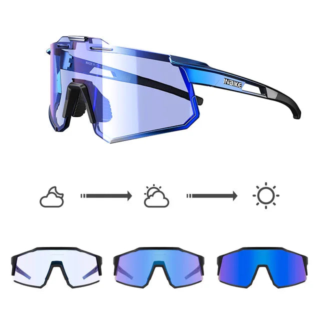 INBIKE Photochrome Fahrradsonnenbrille Herren