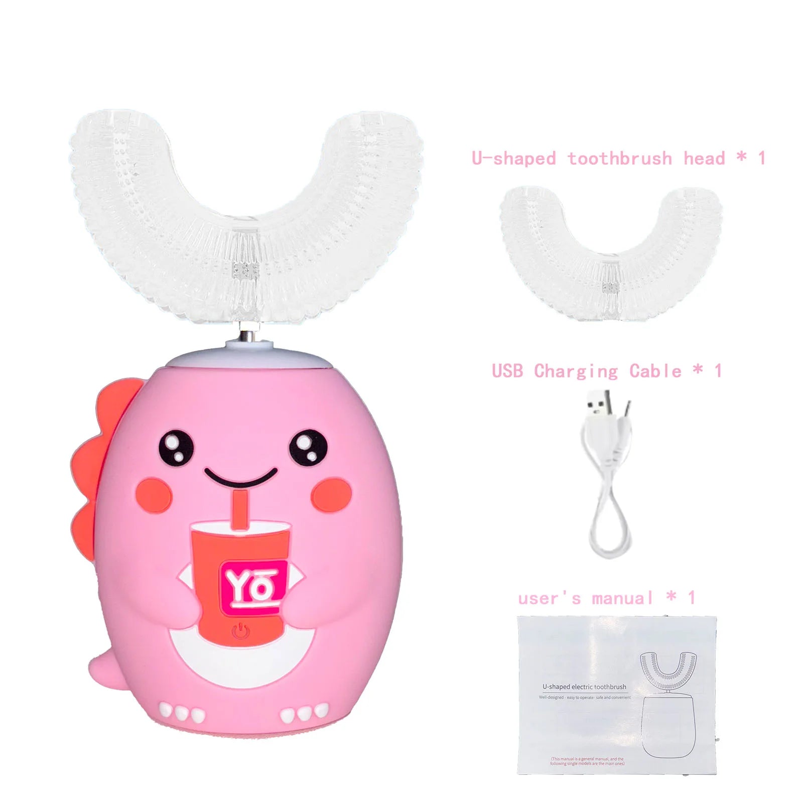 Cartoon-U-förmige Zahnbürste für Kinder