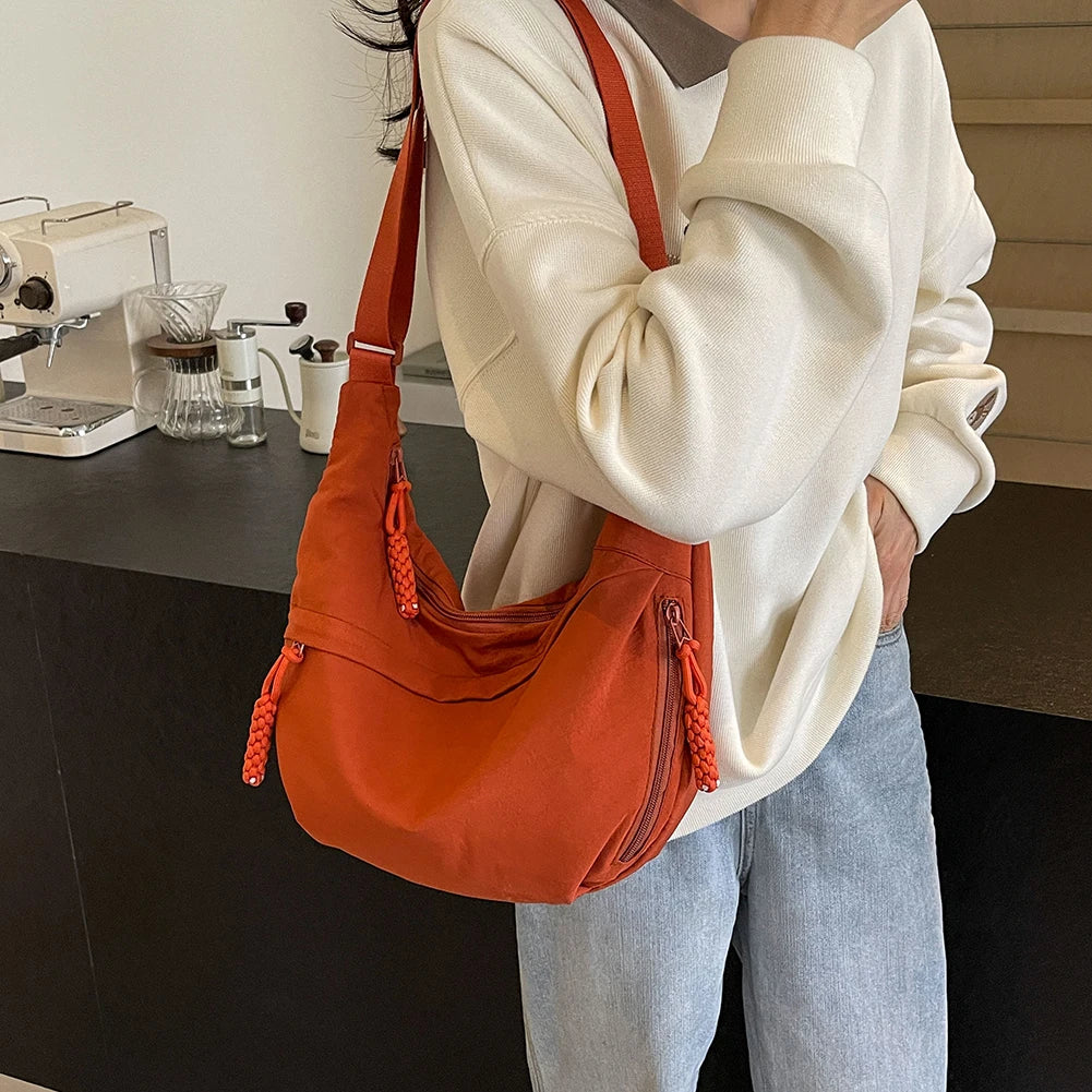 Soft Cloth Women's Crossbody Bag