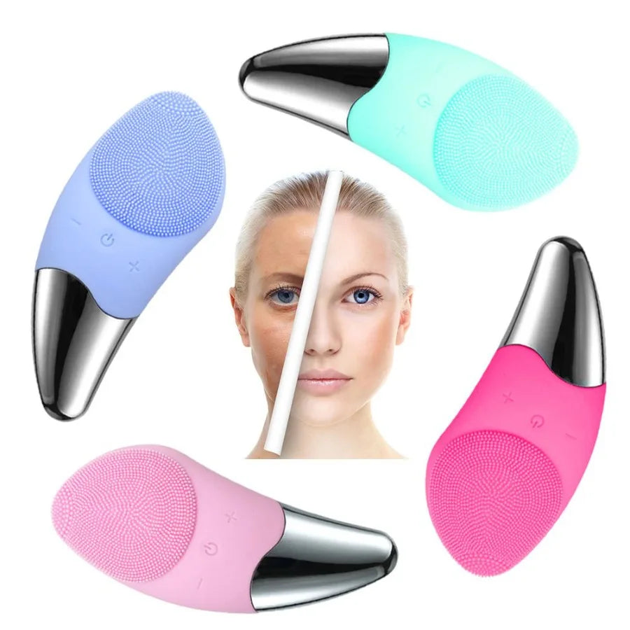 Silicone Facial Cleansing Brush Blue