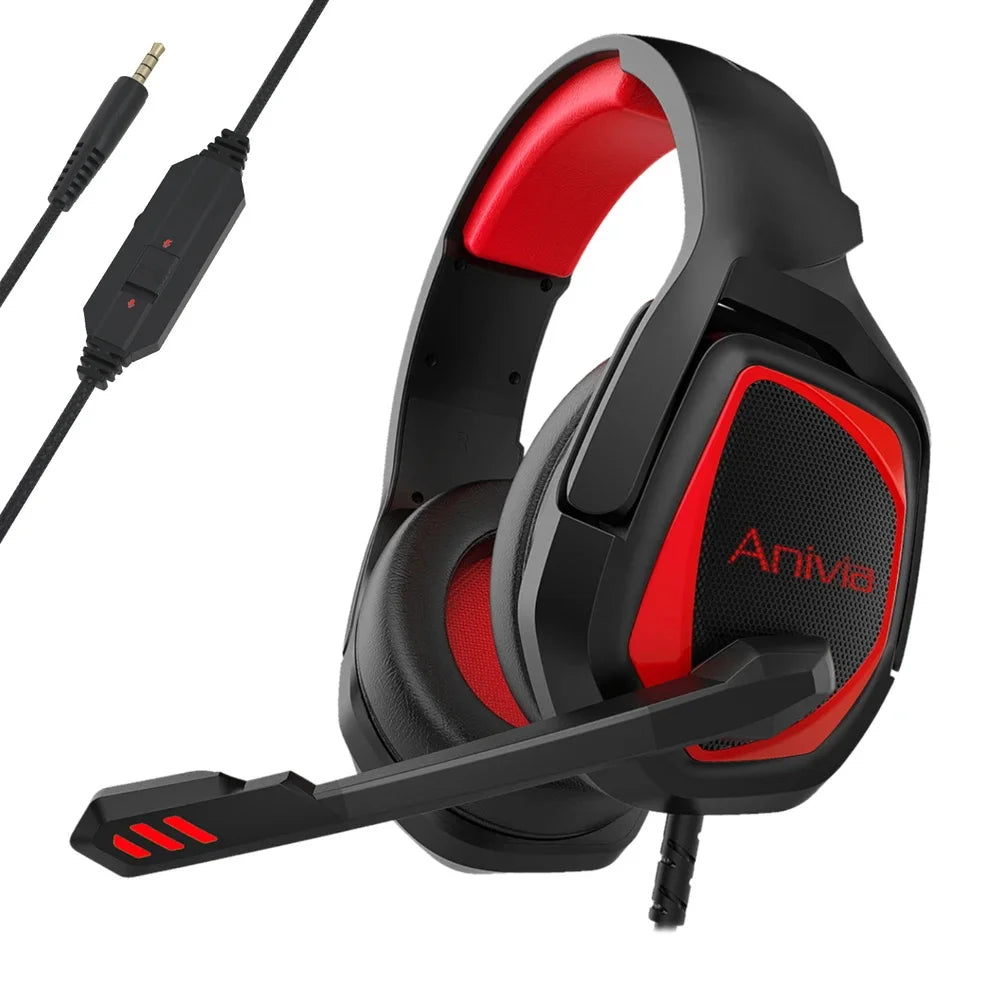 3,5-mm-Gaming-Headset mit Kabel und Mikrofon