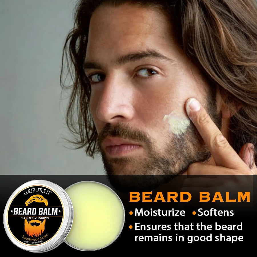 Men’s Facial Hair Care Spray & Beard BalmFacial hair care