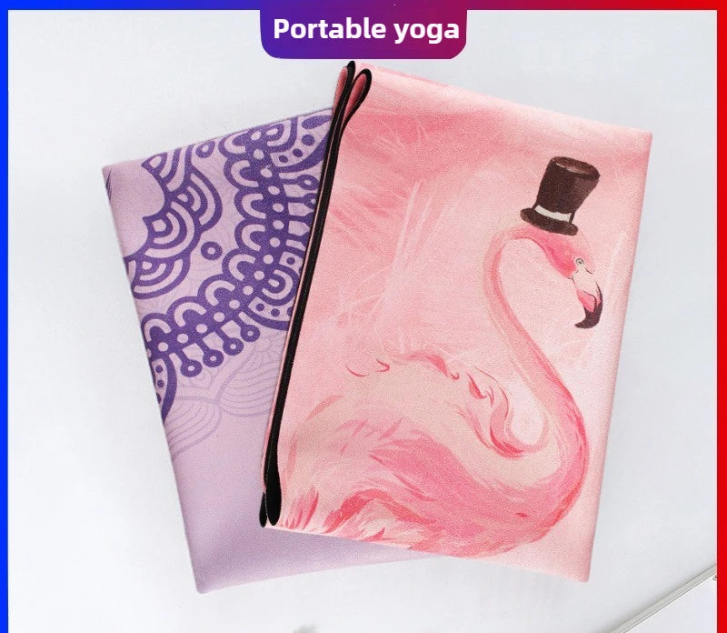 Suede Non-Slip Yoga Mat Topper