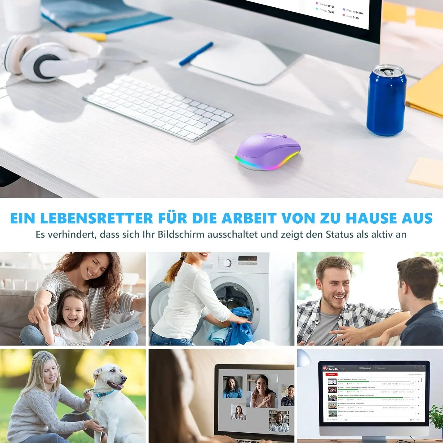 SEENDA LED Wireless Mouse Jiggler