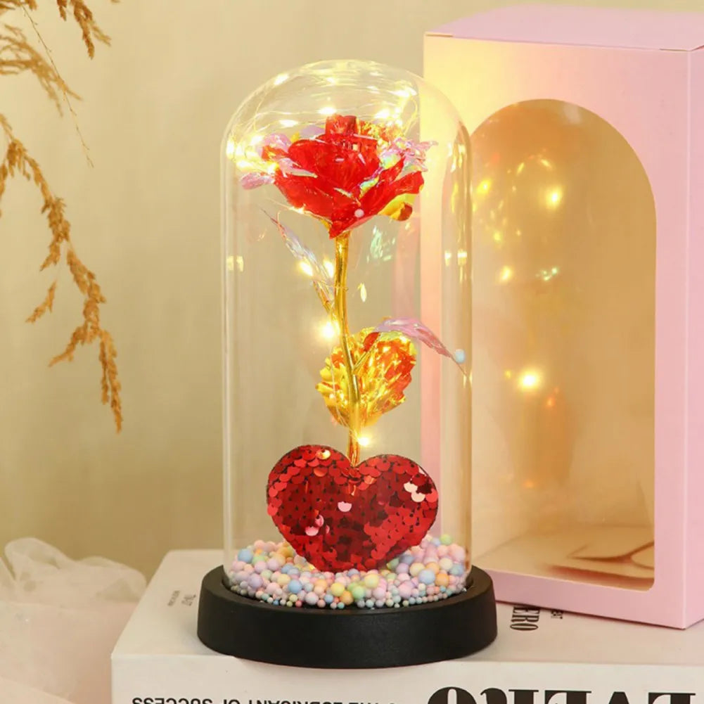 Forever Rose LED Night Light Dome