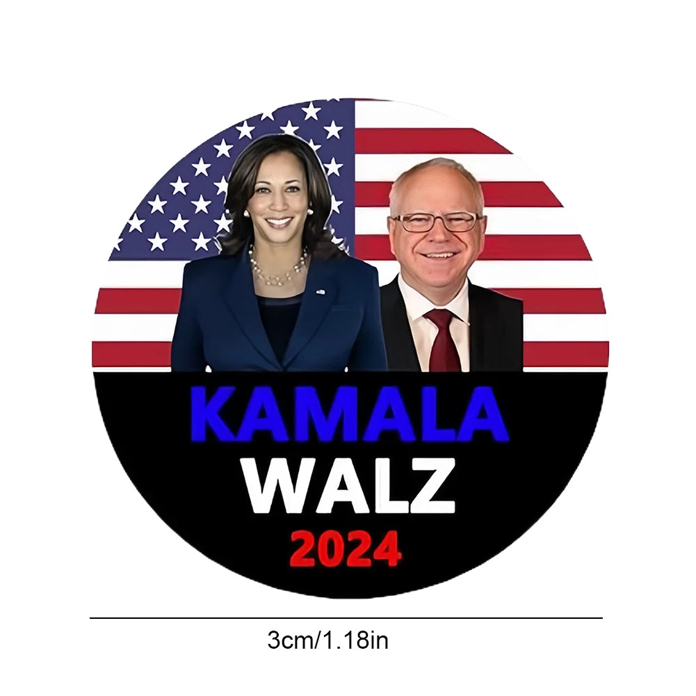 Harris Walz 2024 President Pin Brooch