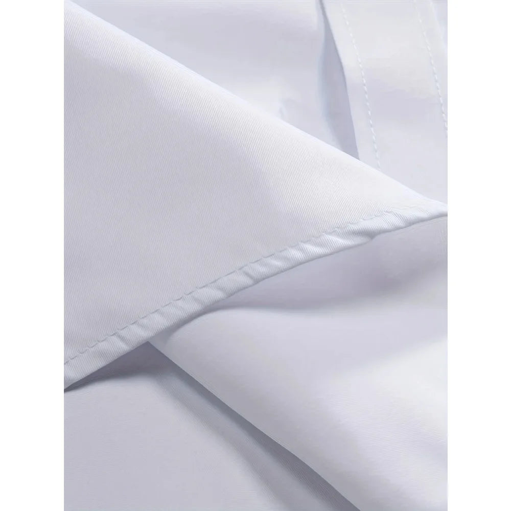 FGKKS Men’s Casual Solid Long Sleeve Shirt