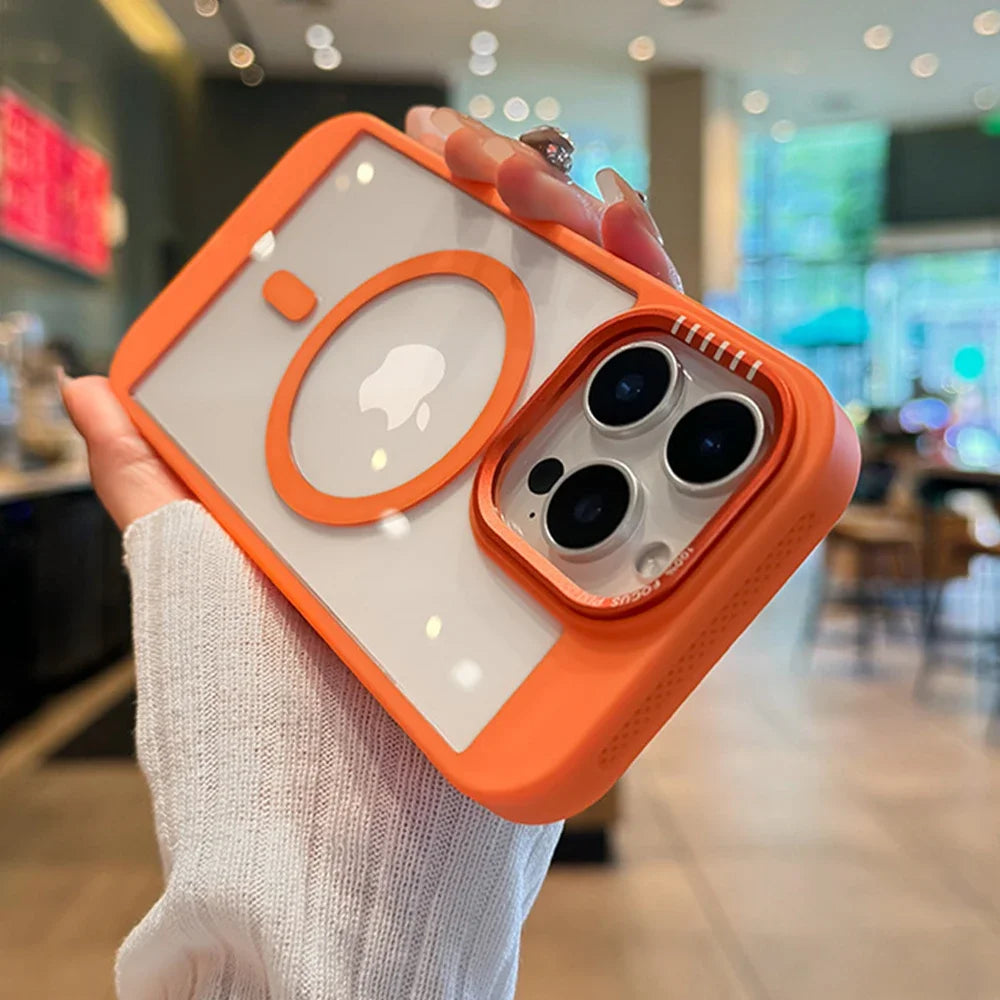 Luxury Clear MagSafe Heat Frame Case