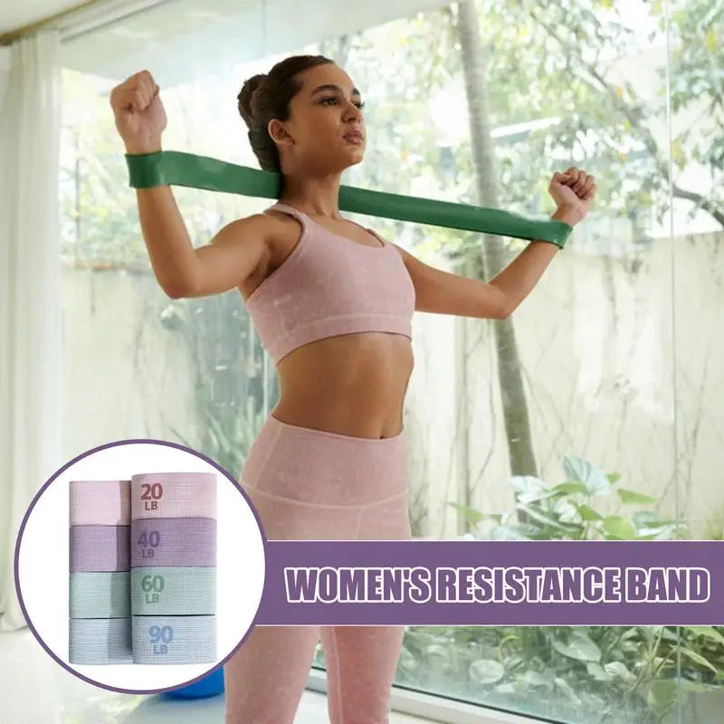 4-teiliges Übungs-Widerstandsbänder-Set
