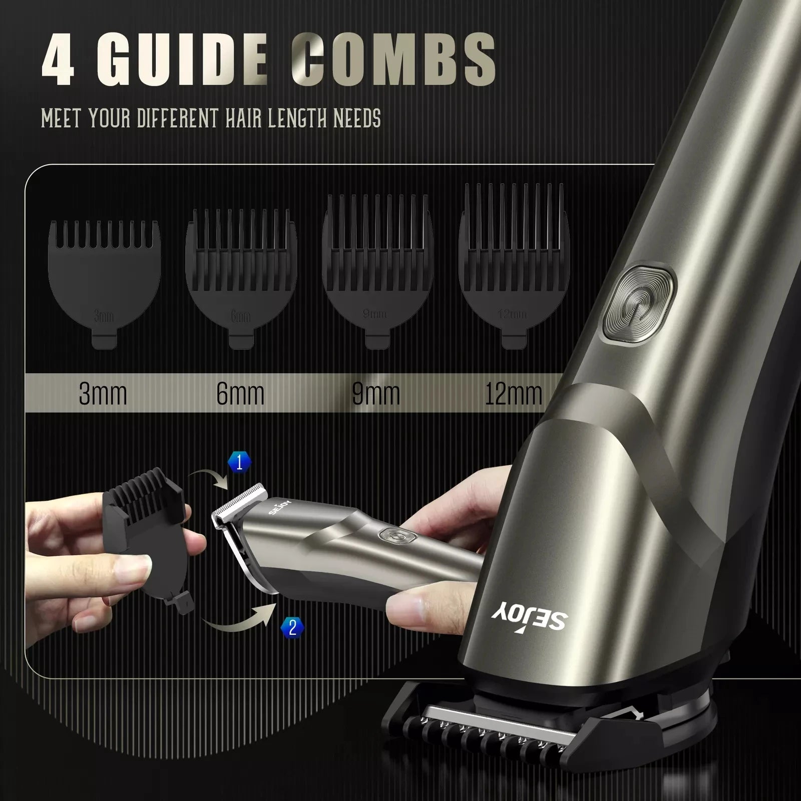 SEJOY Professional Cordless Hair Clippers