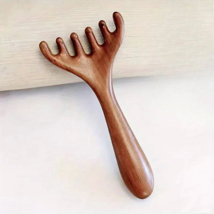 Sandalwood Meridian Scalp Massager Comb