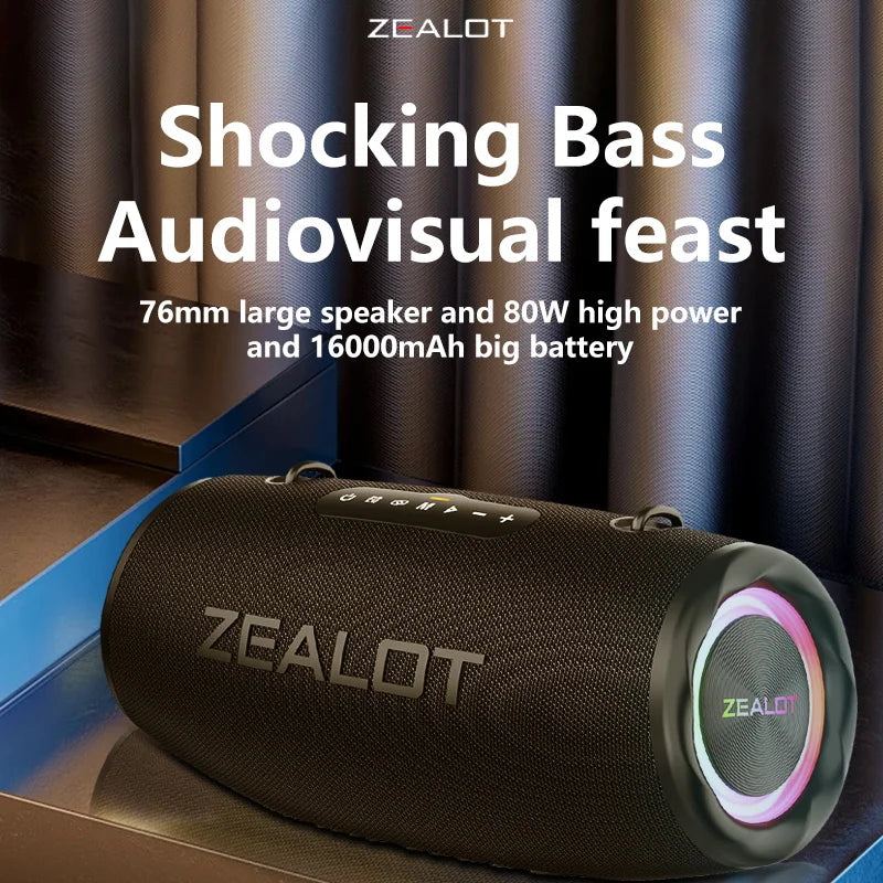 ZEALOT S87 Waterproof Bluetooth Speaker