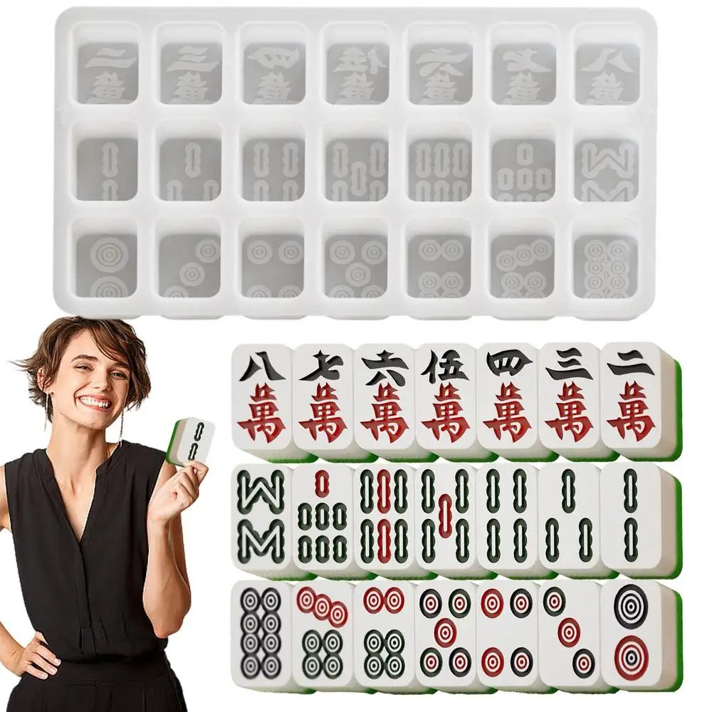 Mahjong Domino Silicone Casting Mold