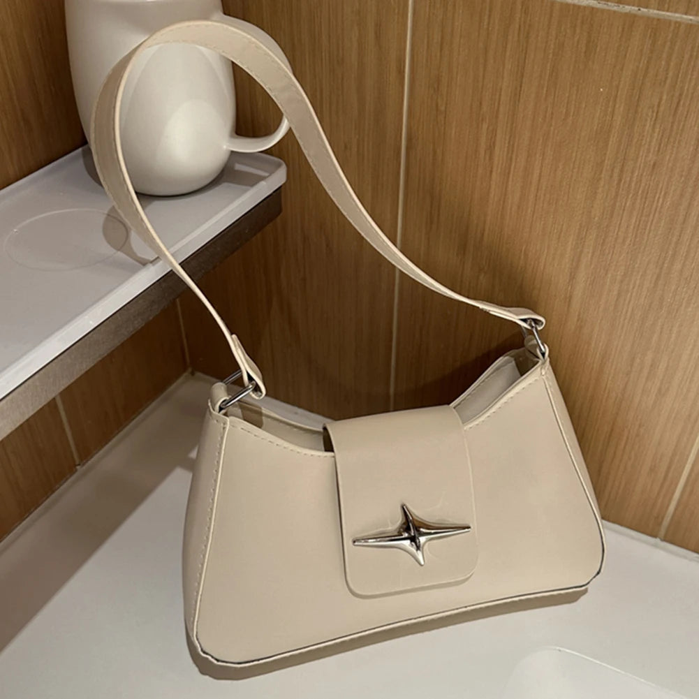 Y2K Sequin PU Leather Shoulder Bag