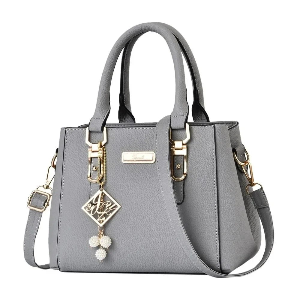 Casual Leather Shoulder Handbag