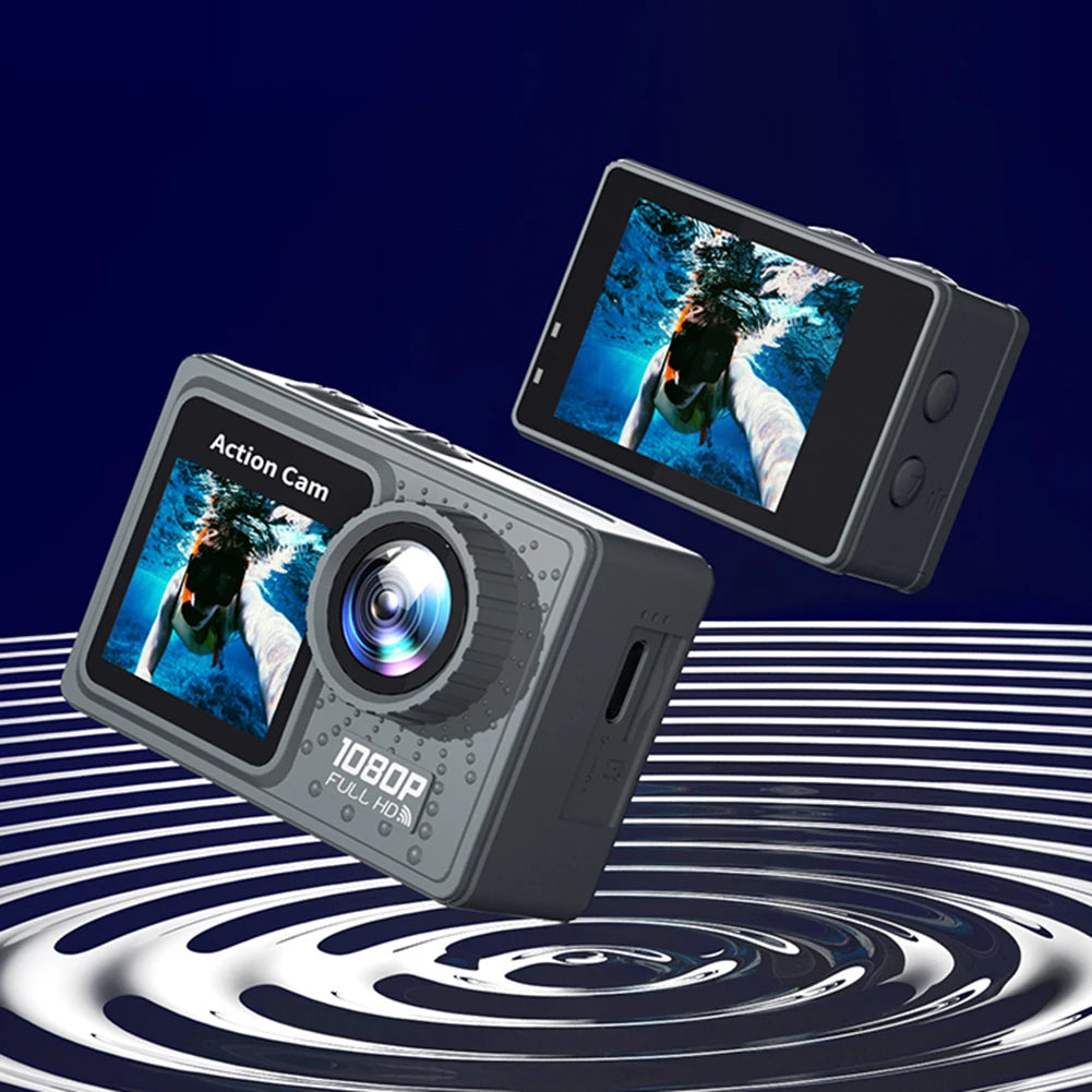 Dual Screen Sport Cam – 1080P Wide Angle