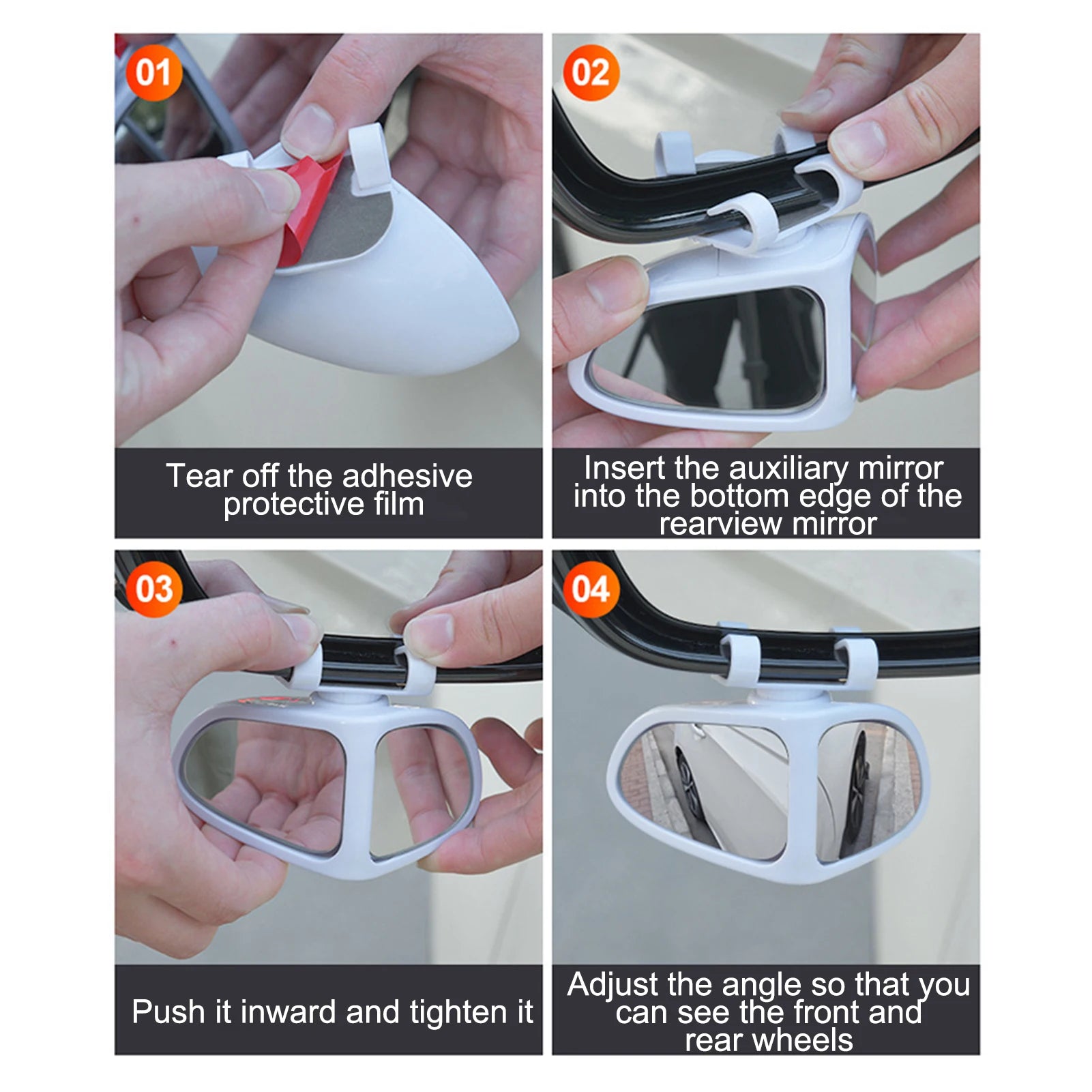 360° Wide Angle Blind Spot Side Mirror