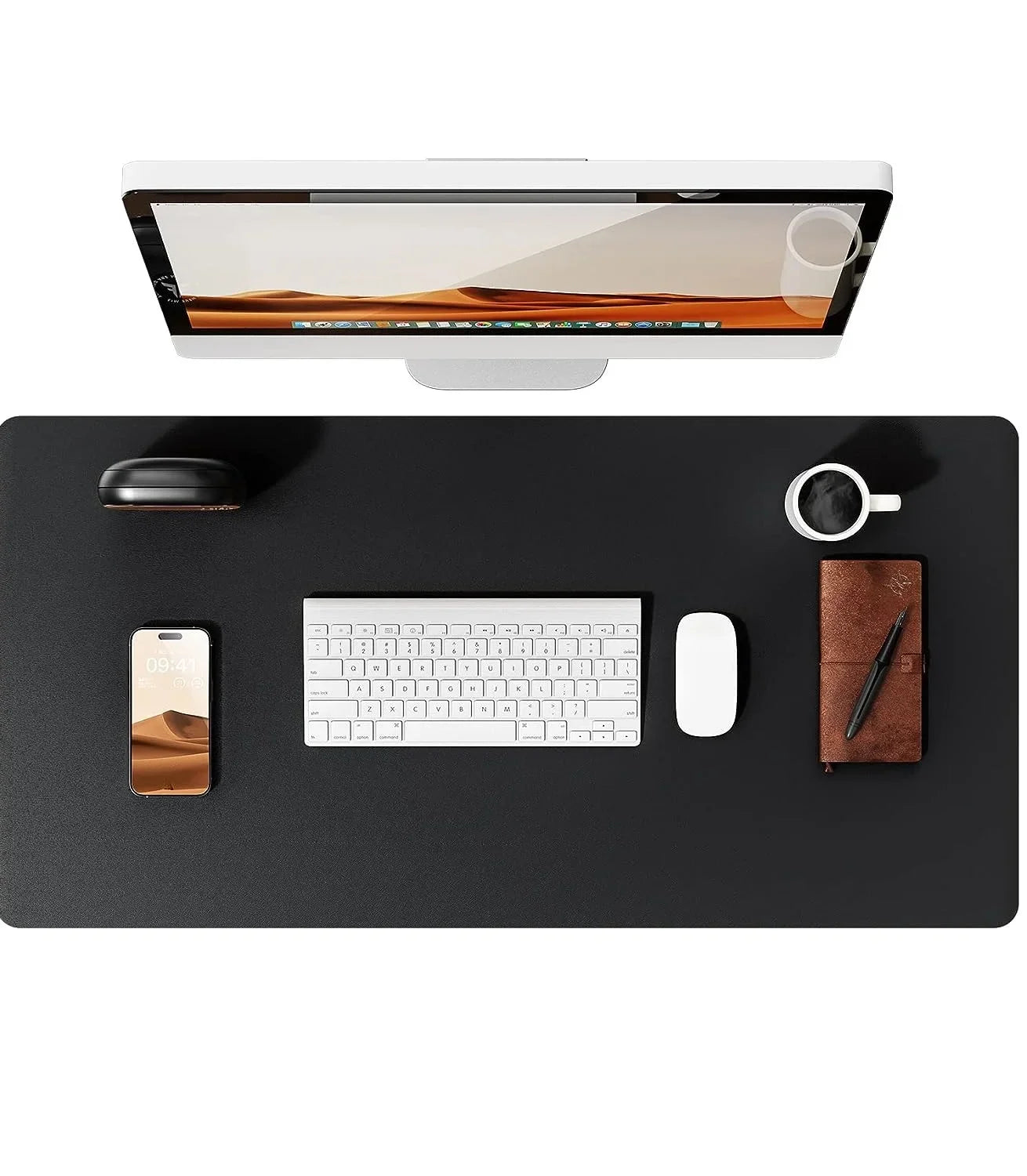 FTVAE Leather Large Desk Mat Protector