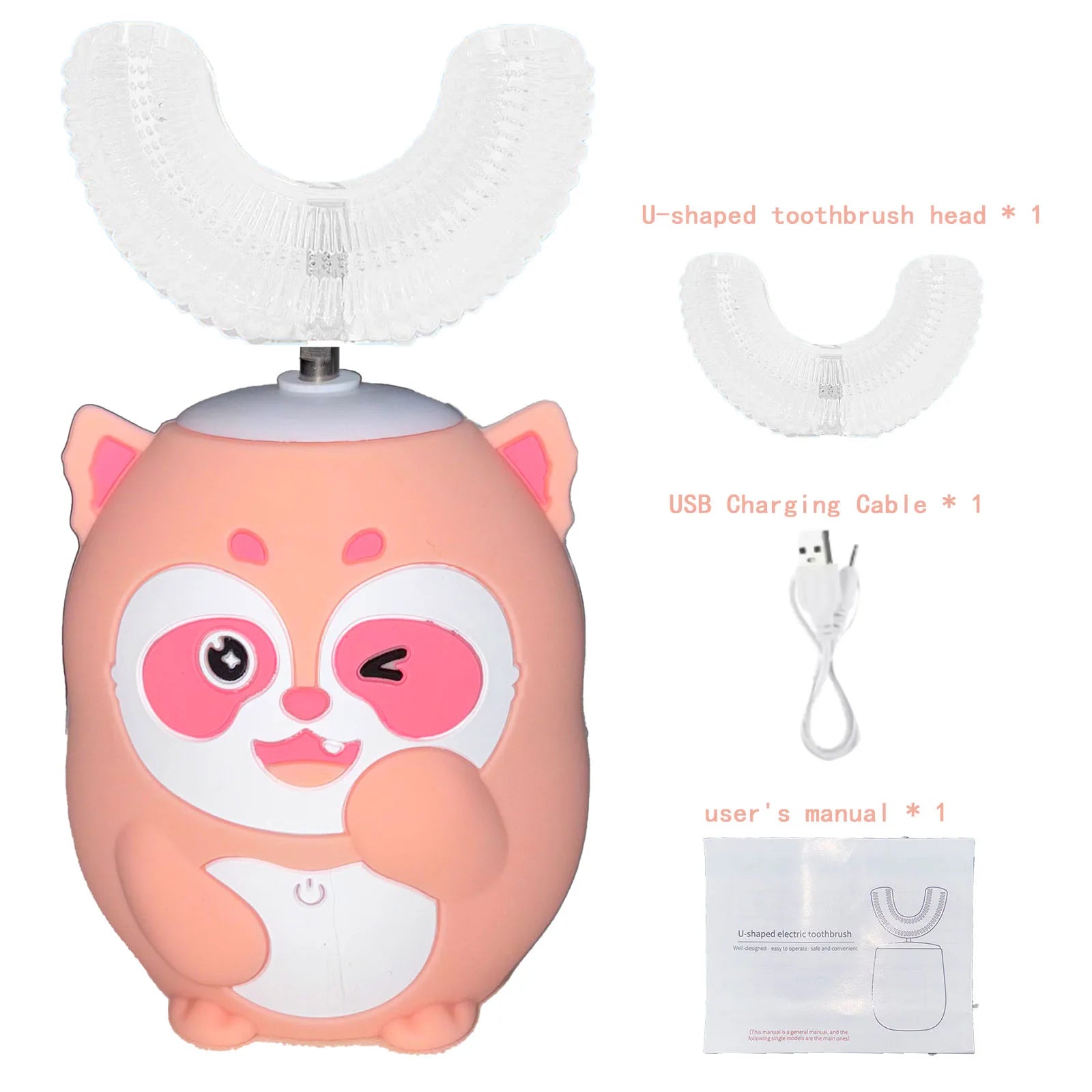 Cartoon-U-förmige Zahnbürste für Kinder