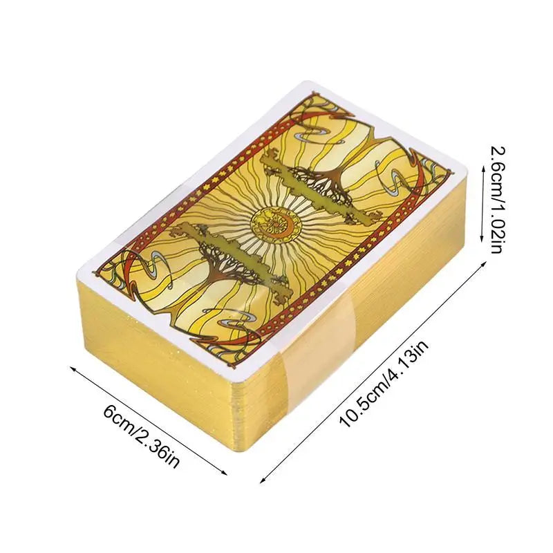 Golden Art Tarot Deck – 78 Cards