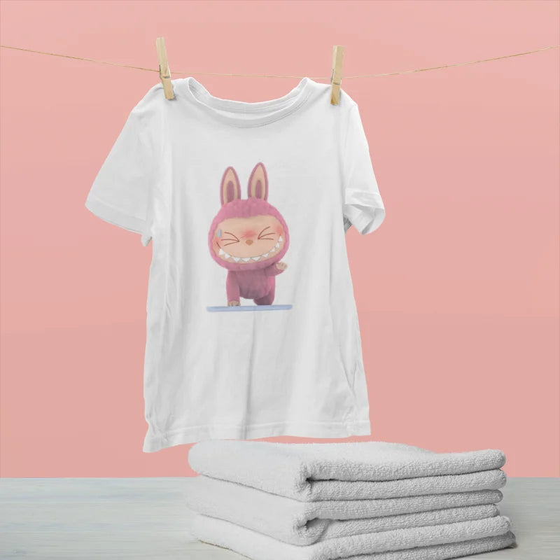 Bulala Shy Bunny Pink T-Shirt Design