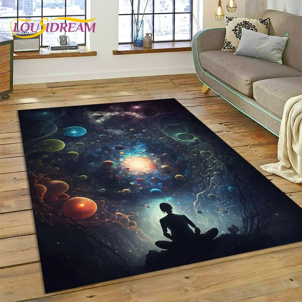 3D Rainbow Chakra Yoga Meditation Rug