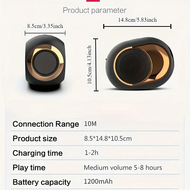 Portable TWS Waterproof Bluetooth Speaker