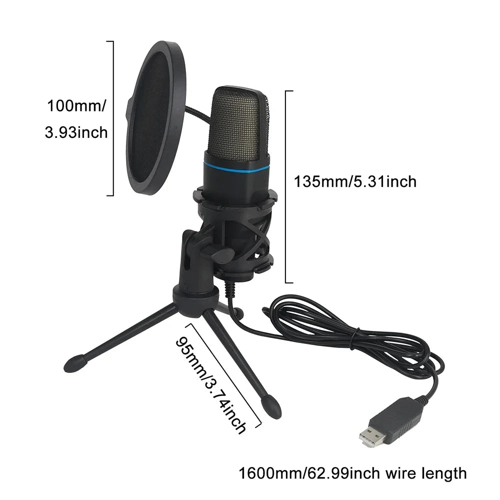RGB USB Condenser Gaming Microphone