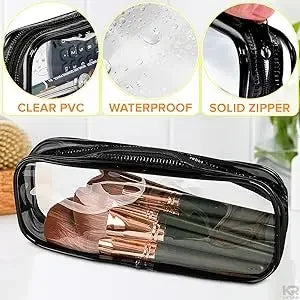 Transparent Zipper Pencil Case Pouch