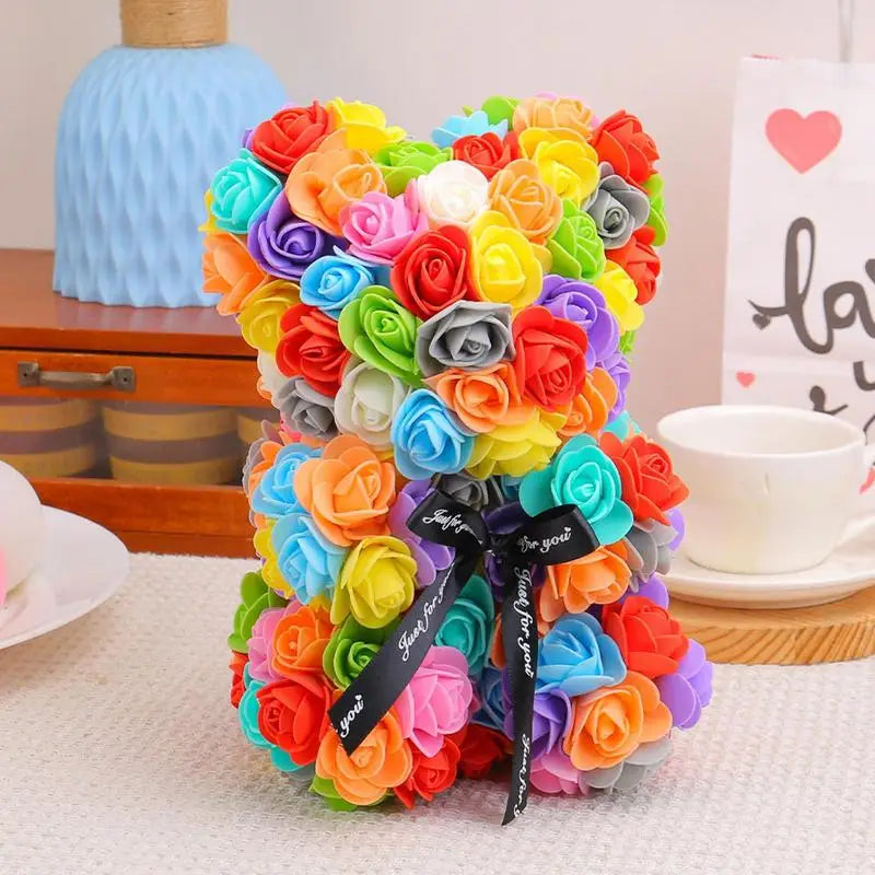 Artificial Rose Bear Gift for Her 2025