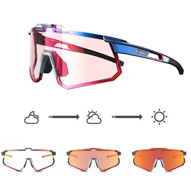 INBIKE Photochrome Fahrradsonnenbrille Herren