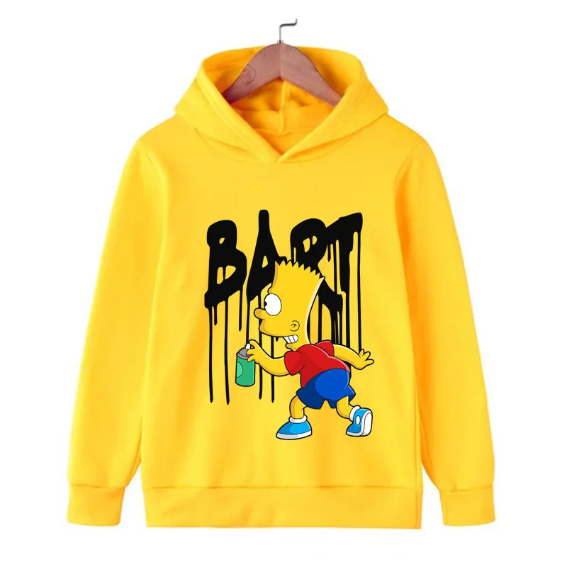 Simpsons Cartoon Kinder Hoodie Kawaii