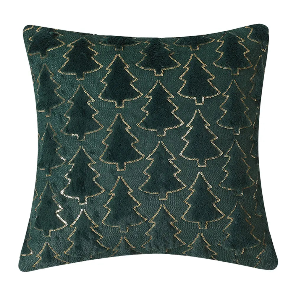 Christmas Tree Plush Pillow Covers 45x45
