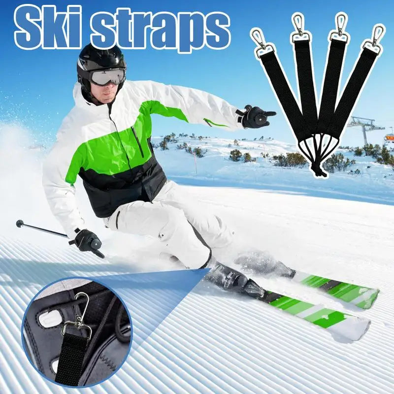 4-teiliges Snowboard-Bindungsgurt-Set