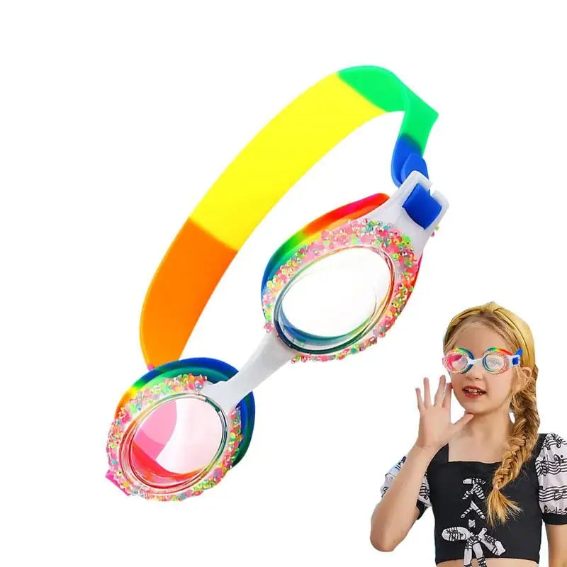 Kinder-Schwimmbrille mit Antibeschlag-UV-Passform
