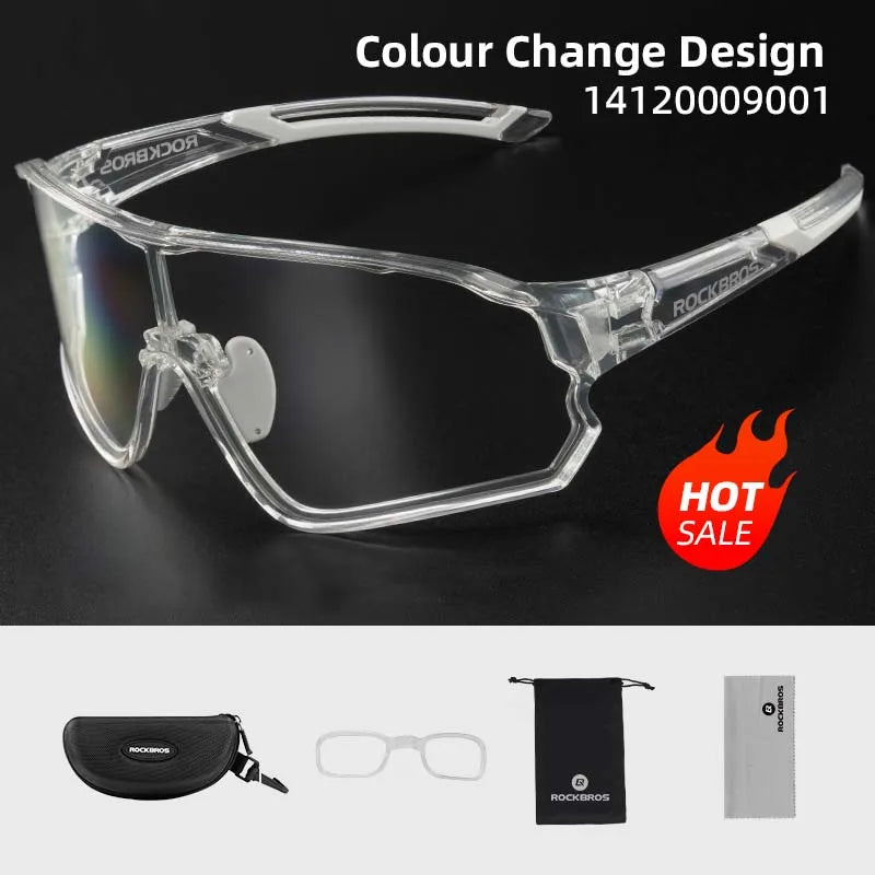 ROCKBROS Photochrome Fahrradbrille UV400