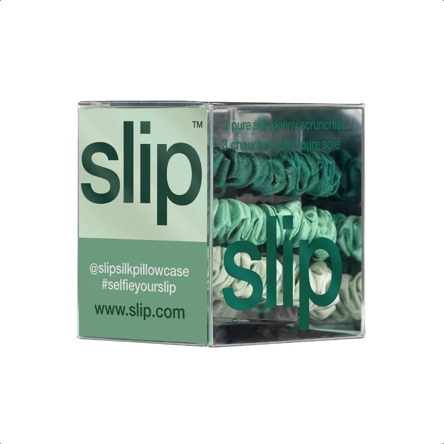 Exclusive Silk Skinny Scrunchies 3 Pack