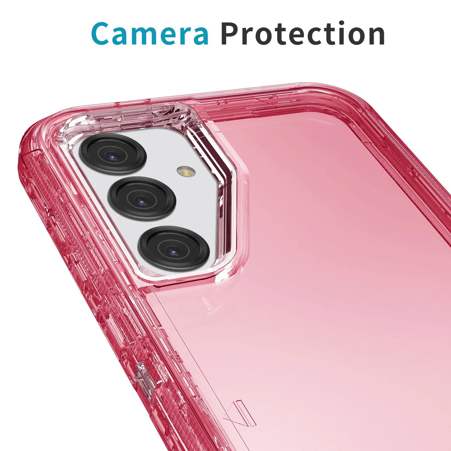 Galaxy S25 Clear Shockproof Case + Glass