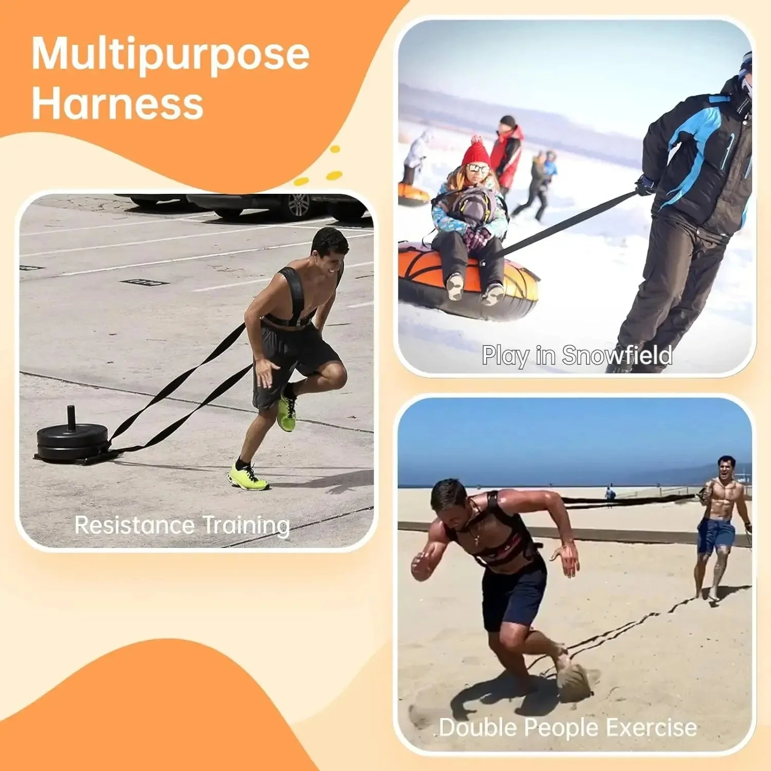 Sled Resistance Speed Training Bands