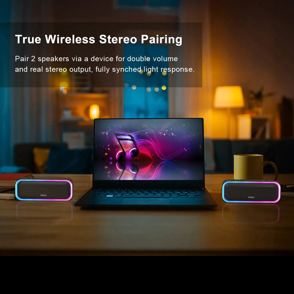 DOSS Bluetooth 5.0 Lautsprecher 20W Wasserdicht